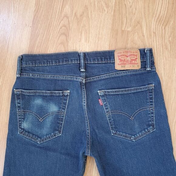 Levi's 502 Taper Fit Men's Jeans sz 32x27 - Picture 8 of 15